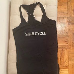 Lululemon SoulCycle Black Racerback Top Size 6